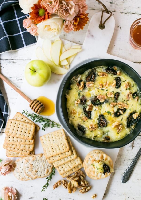 Baked Brie with Roasted Fig & Walnuts